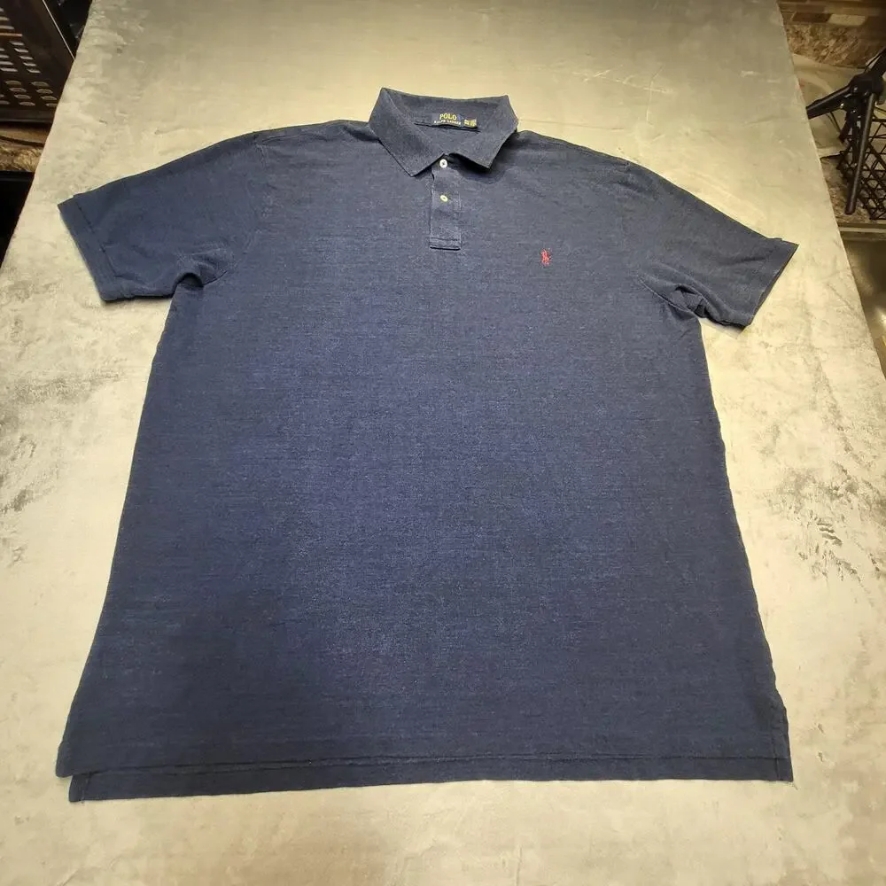 Polo Ralph Lauren Polo Shirt Mens 3XL Tall Classic Fit Pony Big Size Casual